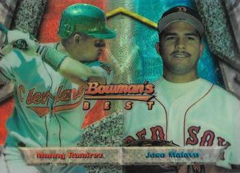 1994 Bowman's Best - Refractors #107 Manny Ramirez / Jose Malave  Front