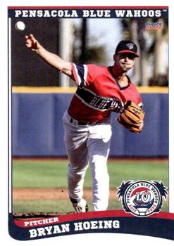 2022 Choice Pensacola Blue Wahoos #11 Bryan Hoeing Front
