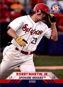 2022 Choice Spokane Indians #17 Robby Martin Jr. Front