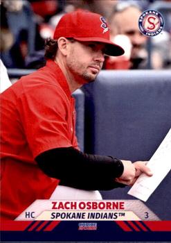 2022 Choice Spokane Indians #36 Zach Osborne Front