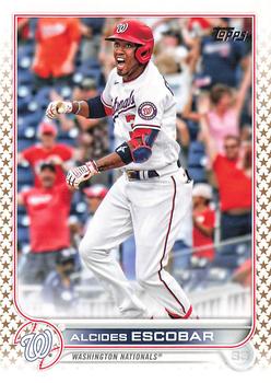 2022 Topps - Gold Star #116 Alcides Escobar  Front