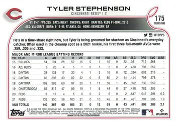 2022 Topps - Gold Star #175 Tyler Stephenson  Back