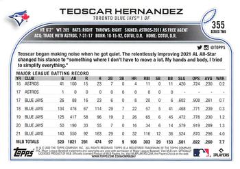 2022 Topps - Gold Star #355 Teoscar Hernandez Back