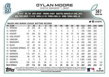 2022 Topps - Blue Star #567 Dylan Moore Back
