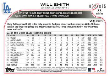 2022 Topps - Foilboard Retail #83 Will Smith  Back
