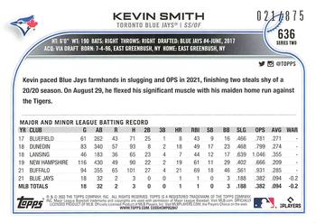 2022 Topps - Foilboard Retail #636 Kevin Smith Back