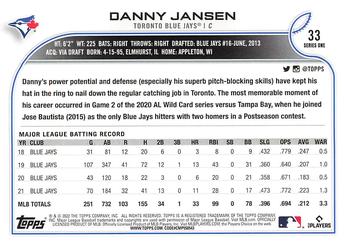2022 Topps - 582 Montgomery #33 Danny Jansen  Back