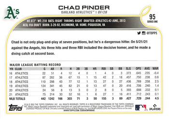 2022 Topps - 582 Montgomery #95 Chad Pinder  Back