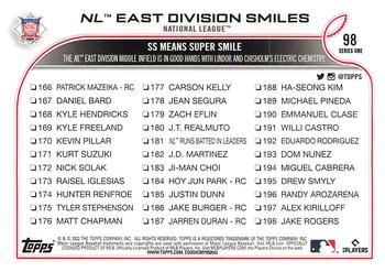 2022 Topps - 582 Montgomery #98 NL East Division Smiles Back