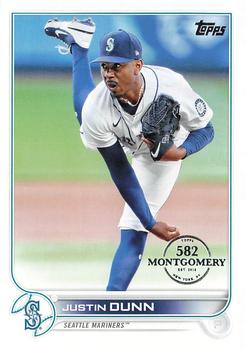 2022 Topps - 582 Montgomery #185 Justin Dunn  Front