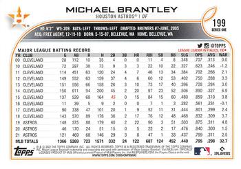 2022 Topps - 582 Montgomery #199 Michael Brantley  Back