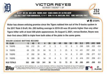 2022 Topps - 582 Montgomery #252 Victor Reyes  Back