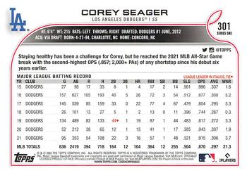 2022 Topps - 582 Montgomery #301 Corey Seager  Back