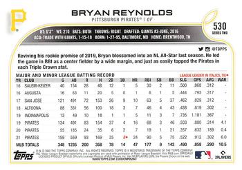 2022 Topps - 582 Montgomery #530 Bryan Reynolds Back