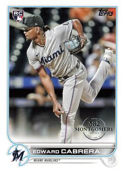 2022 Topps - 582 Montgomery #566 Edward Cabrera Front
