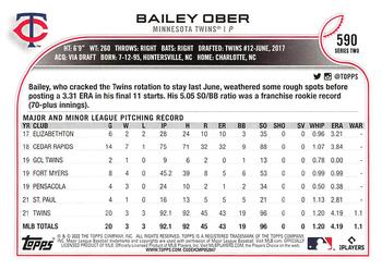 2022 Topps - 582 Montgomery #590 Bailey Ober Back