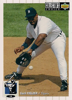 1994 Collector's Choice #100 Cecil Fielder Front