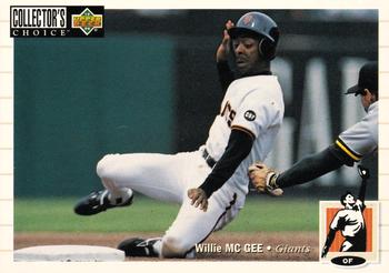 1994 Collector's Choice #587 Willie McGee Front