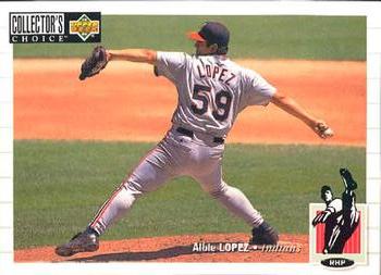 1994 Collector's Choice #177 Albie Lopez Front