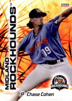2022 Choice Midland RockHounds #07 Chase Cohen Front