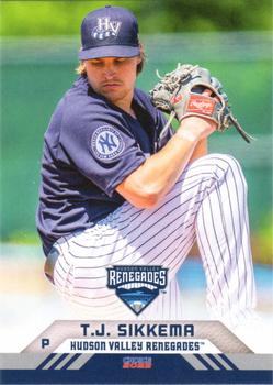 2022 Choice Hudson Valley Renegades #28 T.J. Sikkema Front