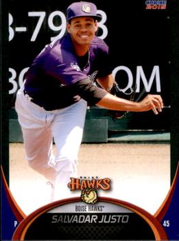 2015 Choice Boise Hawks #04 Salvador Justo Front