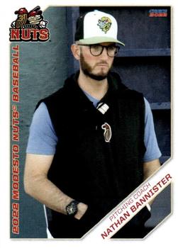 2022 Choice Modesto Nuts #34 Nathan Bannister Front