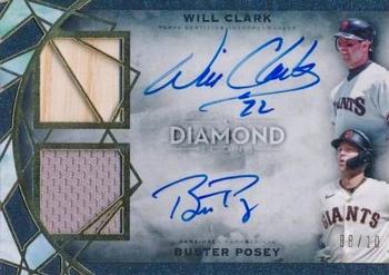 2022 Topps Diamond Icons - Dual Player Autographed Relics #DPDA-WA Buster Posey / Will Clark Front