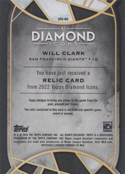 2022 Topps Diamond Icons - Single-Player Relics Red #SPR-WC Will Clark Back