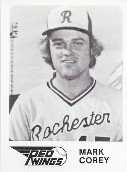 1981 WTF Rochester Red Wings #4 Mark Corey Front