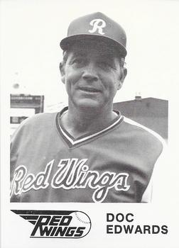 1981 WTF Rochester Red Wings #5 Doc Edwards Front