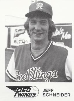 1981 WTF Rochester Red Wings #7 Jeff Schneider Front