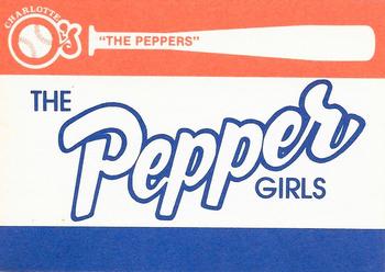 1981 Charlotte O's #NNO The Pepper Girls Back