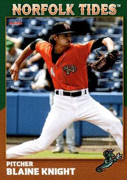 2022 Choice Norfolk Tides #1 #11 Blaine Knight Front