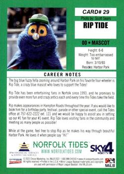 2022 Choice Norfolk Tides #1 #29 Rip Tide Back
