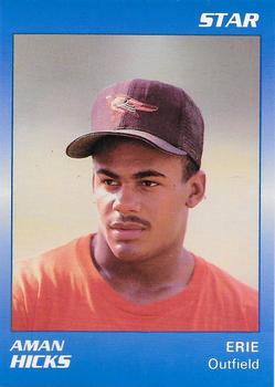 1989 Star Erie Orioles - Platinum #7 Aman Hicks Front