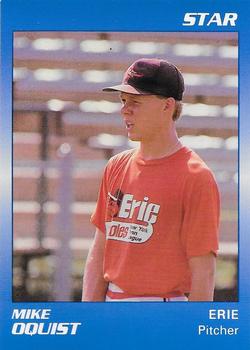 1989 Star Erie Orioles - Platinum #16 Mike Oquist Front
