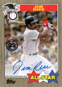 2022 Topps - 1987 Topps Baseball 35th Anniversary All-Stars Autographs Gold #87ASA-JR Jim Rice Front