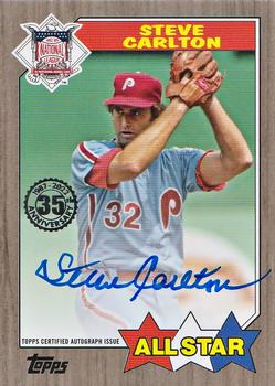 2022 Topps - 1987 Topps Baseball 35th Anniversary All-Stars Autographs Gold #87ASA-SC Steve Carlton Front