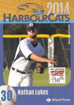 2014 Black Press Victoria HarbourCats #NNO Nathan Lukes Front