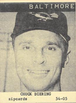 1954 Zipcards Baltimore Orioles (Large) #54-05 Chuck Diering Front