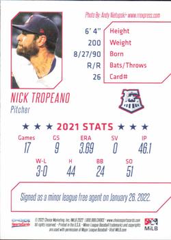 2022 Choice Round Rock Express #26 Nick Tropeano Back