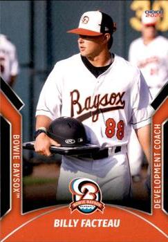 2022 Choice Bowie Baysox #37 Billy Facteau Front