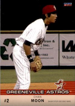 2011 Choice Greeneville Astros #15 Chan Moon Front
