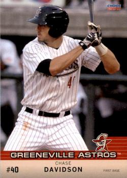 2011 Choice Greeneville Astros #05 Chase Davidson Front