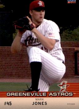2011 Choice Greeneville Astros #09 Mark Jones Front