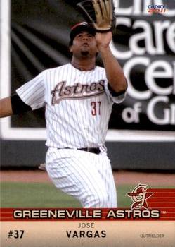 2011 Choice Greeneville Astros #30 Jose Vargas Front