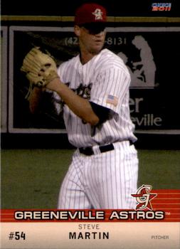 2011 Choice Greeneville Astros #12 Steve Martin Front
