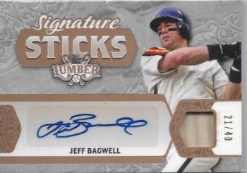 2022 Leaf Lumber - Signature Sticks Bronze #SS-JB1 Jeff Bagwell Front