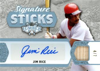 2022 Leaf Lumber - Signature Sticks Platinum #SS-JR1 Jim Rice Front